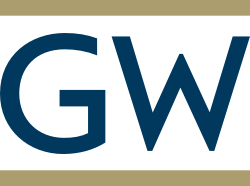 George Washington University GW logo.